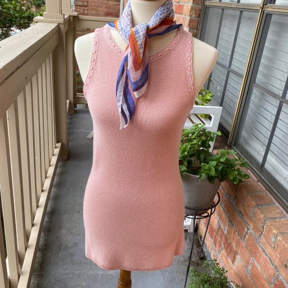 WHBM Elegant Knitted Peach Sz Small Tunic - Picture 1 of 4